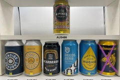 AUS480-486 Bendigo Draft, Bendigo Pale Ale, Bearbrass Nitro Milk Stout, Deeds Zero, Hughie Aussie Weath Beer, Richmond Lager, 4 Pines Hazy Pale Ale, Australian beer cans, Craft Beer from Australia, Aussie Craf Beer Cans, Australian Beer Can Collector, ABCCA