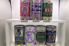 AUS298-304 Australian beer cans, beer can collector, ABCCA
