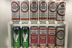 - AUT134 HEINEKEN UEFA Champions League Finale 2019 3 EURO - AUT135 HEINEKEN UEFA Champions League Finale 2020 3 EURO - AUT136 KAISER Bier "Neu" Steel 1984 3 EURO - AUT137 KAISER Bier Steel 1986 2 EURO - AUT138 KAISER Bier Steel 1988 2 EURO - AUT139 KAISER Bier Steel 1988 2 EURO - AUT140 KAISER Bier Steel 1993 2 EURO - AUT141 KAISER Bier Alu 1990 2 EURO - AUT142 KAISER Bier Alu 1997 2 EURO - AUT143 KAISER Bier Alu 1997 2 EURO - AUT144 KAISER Bier Alu 1998 2 EURO - AUT145 KAISER Fasstyp 2003 2 EURO