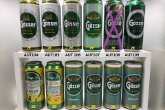 - AUT098 GLETSCHER BRÄU Radler 2011 2 EURO - AUT099 GLETSCHER BRÄU Radler "Austrian Heart" 2014 2 EURO - AUT100 Gösser Export Steel Can 3 EURO - AUT101 Gösser Export 1994 2 EURO - AUT102 Gösser Export 1996 2 EURO - AUT103 Gösser Export "Inhalt 0,5l" 1992 2 EURO - AUT104 Gösser Beer 1998 2 EURO - AUT105 Gösser Beer (small lid) 1999 2 EURO - AUT106 Gösser Beer (Öl) 2000 2 EURO - AUT107 Gösser Export 1997 2 EURO - AUT108 Gösser Beer "Hahnenkam - Pokal Edition" 2002 3 EURO - AUT109 Gösser Beer 2003 2 EURO