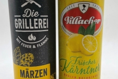 AUT541-542 Die Grillerei Märzen Bier, Villacher Frischer Kärntner Radler Naturtrüb