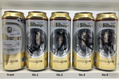 BCS010 BITBURGER FUSSBALLEDITION (2016) 4 CAN SET GERMANY 12 EURO beer can set collection