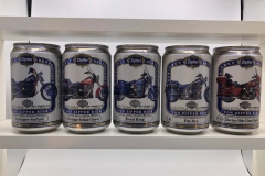 BCS036 ZIPFER LIMITED EDITION HARLEY DAVIDSON 5 CAN SET AUSTRIA (1996) 20 EURO beer can set collection