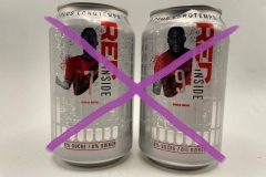 BSC074 JUPILER  0,0% RED INSIDE SOCCER EDITION 330ML 2 CAN SET BELGIUM  (2021) 4 EURO