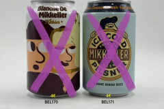 BEL170-171 Mikkeller Blanche De Witbier, Mikkeller Ice Cold Pilsner Beer, 330ml, Beer Can Collector, Beer Can Collecction Belgium, Belgische Bierdosen, Bierdosenmuseum Österreich, Beer Can Museum Austria