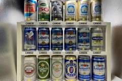 CAN026-043 Amstel Beer Canada, Carlsberg Beer Canada, Carlsberg light Canada, Fosters Lager Canada, Labatts Pilsner Beer,  Labatts Oslo 1952, Labatts Canadian Beer, Labatts Pilsener, Labatts Pilsener Blue Light, Labatts Lite,, Labatts Legere Light, Labatts 50 Ale, Labatt ICE Beer, Molson Golden Beer Can, Canadian Beer Can Collection, Beer Can from Canada