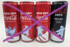 CCS026 Sochi Olympic Ice Bear Set 2014 Austria 8 EURO Coke can collector Coke Can Collector
