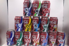 CCS001 Coca Cola Fussball Collection 2002 Germny 15 can set 30 EURO Coke can colection, coke can set, coke collector