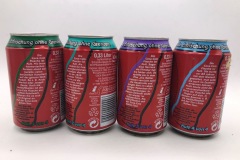 CCS014 Erfrischung ohne Grenzen 1-4 Set 2009 Germany 8 EURO (Single cans available, please ask) Coke can collector Coke Can Collector