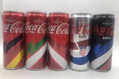 CCS035 Euro 2016 Edition 3x Classic, 1x Light 1x Zero 2016 Austria 12 EURO Coke can collector Coke Can Collector