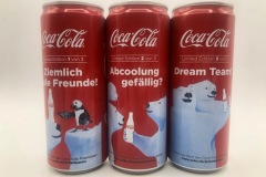 CCS041 Limited Ice Bear Edition 1-3 2014 Germany 8 EURO Coke can collector Coke Can Collector