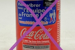 CCC464 Coca Cola lÈquipe de France 150ml 2009 France 2 Euro  Coke can collector Coke Can Collector