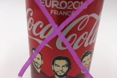 CCC015 Coca Cola "Euro France" 2016 Turkey 2 EURO Coke Collection, Coke Collector, Coke Can Collection, Cola Dosen Sammlung