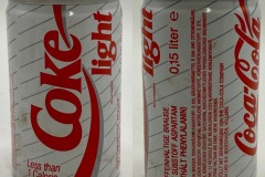 CCC496 Coca-Cola Light 1989 Small 150ml Can Netherlands 2 EURO  Coke can collector Coke Can Collector