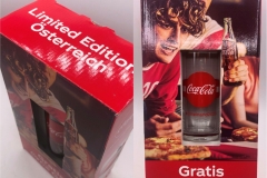 Coke Glass Limited Austria Edition 4 EUR without box /6 EUR with  box Coke Collector Coca Cola Collector Coca Cola Sammler