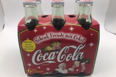 Full Coke 6pack Christmas 2001 Limited Edition 0,25l Austria  Coke Glass Bottle Collector