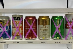 COL008-013 Aguila Light, BBC Cerveza Rubia Miel, Club Colombia Roja, Club Colombia Dorada, Costena Bacana, Stella Artois, Colombia beer Can collection, Kolumbianische Bierdosen