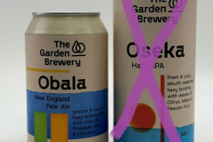 CRO068-069 The Garden Brewery Obala New England Pale Ale, The Garden BRewery Oseka Hazy IPA, Croatian beer can collection, beer can from Croatia, Croatia Beer Can Collector, Kroatische Bierdosen, Bierdose Kroatien