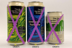 CRO071-073 The Garden Brewery Session IPA 440ml, The Garden Brewery American Pale Ale 440ml, The Garden Brewery Shuma IPA, Croatoian Craft Beer, Croatia Beer Can Collector, Kroatische Bierdosen, Bierdose Kroatien