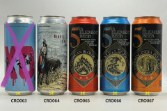 CRO063-067 XO Punk is not dead, Nikola Draft Beer, 5th Element American Blonde ale, 5th Element Ale 6 lager, 5th Element Imperial India Pale Ale, Croatian beer can collection, beer can from Croatia, Croatia Beer Can Collector, Kroatische Bierdosen, Bierdose Kroatien