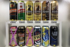 CZE025-36 Czech beer cans, beer can collection Czech, Tschechische Bierdose