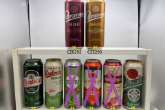 CZE286-293 Bertold Pale Lager, Budweiser Budvar Nefiltr, Bohemia Regent Jarni Paper label, Konrad 12, Krusovice Kralovske Svetle, Pilsner Urquell Limited Edition, Staropramen Granat, Staropramen Nefiltr, Czech beer can, Czech beer cans, beer can collection Czech, Tschechische Bierdose, Bierdosenmuseum Österreich, Beer Can Museum Austria