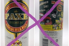 DEN096 Faxe Premium 1 liter beer can Gewinnen Sie: Mr.Knabbits Danish 1 liter beer can, Faxe Gewinnspiel Bierdose