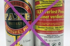 DEN097 Faxe Premium 1 liter beer can Faxe verlost Preise die keiner verdient hat Gewinnspiel Dose Dänemark, Beer can Collector