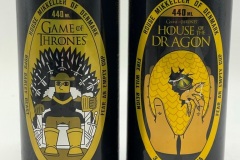 DEN125-126 Mikkeller Game of Thrones Whitbier, House of the Dragon IPA, Danish beer can