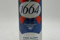 FRA271 Kronenbourg 1664 Biere Blonde 33cl Slim Can, French beer can canettes de bière françaises Bierdosen Frankreich, French beer can collection, beer can collector France