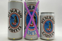 PYF003-005 Hinano Thaity 500ml, Hinano Tahithi 3330ml, Papeete South Sea Beer Can, Beer Can Collection Tahiti, Bierdosen aus der Südsee, Beer Can Collector Tahiti