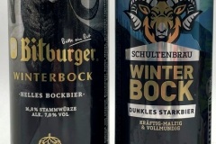 GER1064-1066 Bitburger Winterbock, Schultenbräu Winterbock, German beer can collecction, Deutsche Bierdosen Sammlung