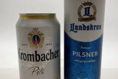 GER1015-1016 Krombacher Pils, Landskron Premium Pilsenener Slim , Deutsche Bierdose, German Beer can, beer can collector