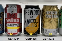 GER1033-1037 Astra Kietzmische, Astra Rakete, Brewdog Berlin Zwickel Helles, Hard Wheat Craft Beer, India Pale Ale Craft Beer, 330ml small beer cans, German Beer Can, Beer Can Collection, Deutsche Bierdosen