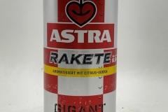 GER1063  Astra Rakete Gigant Aromatisiert Mit Citrus-Vodka 1l, German Beer Can, Beer Can Collection Germany, Deutsche Bierdose 1 Liter