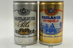 GER1164-1165 Paulaner pils 0,33, Paulaner Urtyp 1634 0,33l,  Deutsche Bierdosen, Bierdosensammler Deutschland, German beer can collector