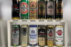 GER1196-1207 Gerstel Bräu, Hannen Alt, Hansa Pils, Henninger Kaiser Privat, Henninger Export, Henninger Kaiser Pilsner Privat, Holsten Bier Grüne Dose, Holsten Bier, Jever Pilsener Friesisch Herb, Jever Light Schankbier, Jever Premium Hopfenherb, German Beer Can, Deutsche Bierdosen, Beer can collection Germany, Bierdose Deutschland, Retro Dosen