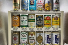 GER1267-1284 Henninger Kaiser Export, Kaiser Pils, Kaiser Krone Export Hell, Karlskrone Alt, Karlskrone Edel-Pils, Karlskrone Edel-Malz, Kloster Pilsener Beer, Königsbacher Spezial Export, Kronen Export, Küppers Köbes Kölsch, Küppers Kölsch, Löwenbräu München Triumphator, Moninger Export, Paderborne Stahl Dose, Patrizier Pils, German Beer Can, Deutsche Bierdosen, Beer can collection Germany, Bierdose Deutschland, Retro Dosen