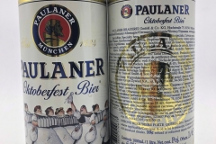 GER890 Paulaner Oktoberfest Bier 1 Liter, 1 liter steel beer can, Bierdosen Deutschland, Bierdosensammlung, German beer can collection