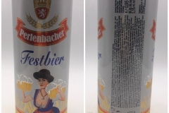 GER893 Perlenbacher Festbier, 0,95l, big beer can, 1 Liter can, German big beer can, Bierdosen Deutschland, Bierdosensammlung, German beer can collection