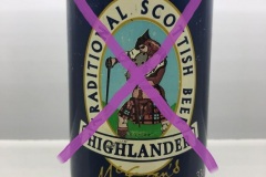 GBR117 Highlander Traditional Scottish Beer Can, Carling beer can, UK beer can collector, England beer can, United Kingdom beer can Collector