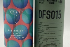 GBR130-131 Track See No Evil IPA, Northern Monk OFSO15 Session IPA, Brithish Craft Beer Can, Craft Beer from UK, Great Britain Craft Beer Collection, English Beer Can collector