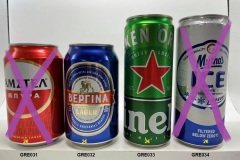 GRE031-034  Amstel Greece, Beptina Lager Greece, Heineken Greece, Mythos Ice Beer Greece