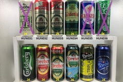 HUN025-036 Hungary beer can collection , Ungarische Bierdose