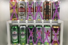 HUN049-060 Heineken, Stella Artois Hungary beer can collection , Ungarische Bierdose