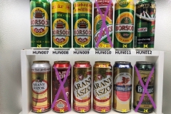 HUN001-012 Hungary beer can collection , Ungarische Bierdose
