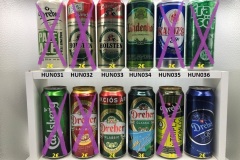 HUN025-036 Hungary beer can collection , Ungarische Bierdose