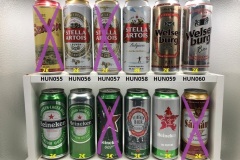 HUN049-060 Heineken, Stella Artois Hungary beer can collection , Ungarische Bierdose