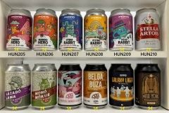 HUN199-210 Lazado Lama Auchan, Moho Mokus Auchan, Hoptop Tropical Swinger Club, Hoptop Belga Buza, Rothbeer Galaxy Lager, New York Mocaccino, Monyo Cherry Hero, Monyo Mango Hero, Monyo Cyber Rabbit, Monyo Flying Rabbit, Monyo Dead Rabbit, Stella Artois brewed in Hungary 0,33l, Hungarian Craft Beer, Beer Can Collector Hungary, Ungarische Craft Bierdose, Bierdosenmuseum Österreich, Beer Can Museum Austria