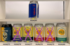 HUN275-281 First Mexicano Kager Sör, Balatonszentgyörcyi Sörmühely APA, Balatonszentgyörcyi Sörmühely IPA, Balatonszentgyörcyi Sörmühely Malnas Buza, Balatonszentgyörcyi Sörmühely Mango IPA, Balatonszentgyörcyi Sörmühely Pils, Hungarian Craft Beer, Beer Can Collector Hungary, Ungarische Craft Bierdose, Bierdosenmuseum Österreich, Beer Can Museum Austria